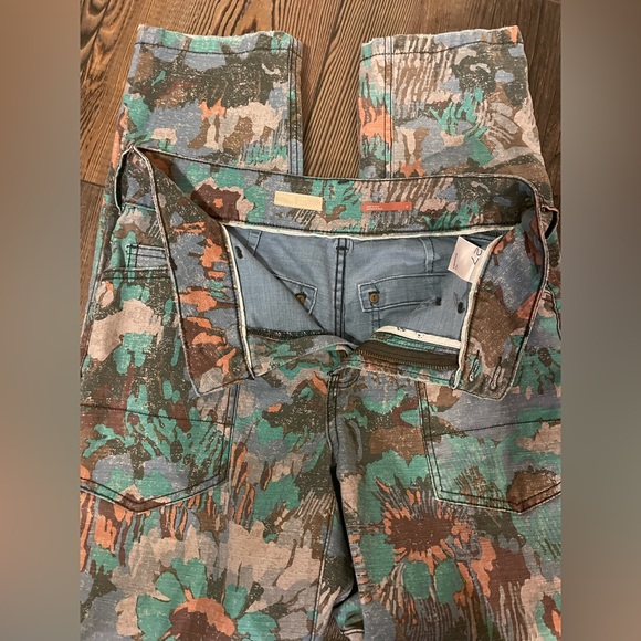 Anthropologie Pilcro Utility Eclectic Camo Trousers Size 27 - Picture 5 of 9